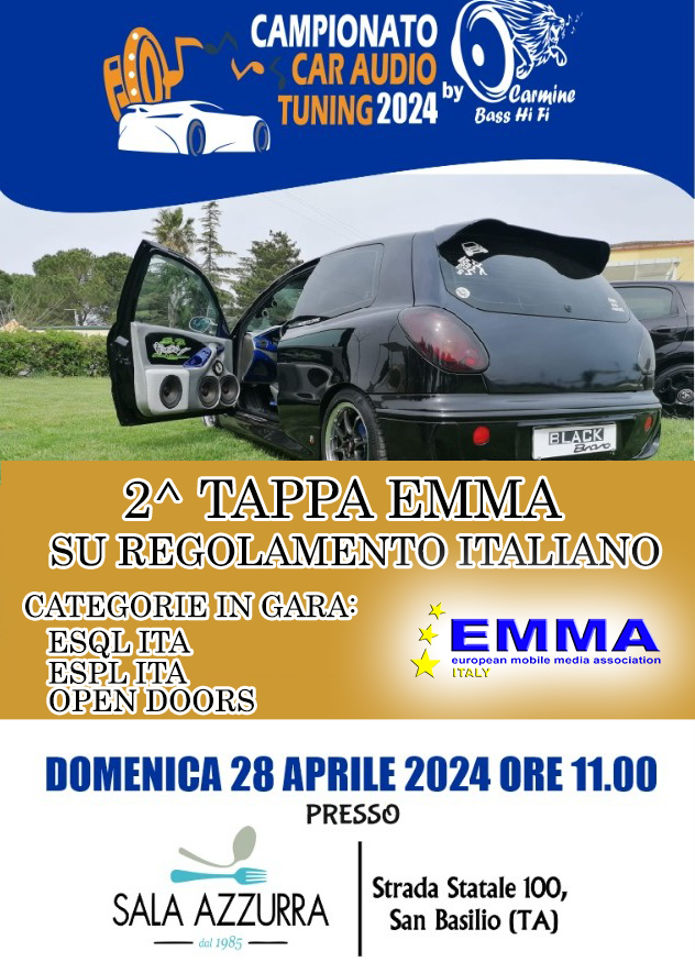 2^ TAPPA CAMPIONATO EMMA REGOLAMENTO ITALIANO - SAN BASILIO (TA) 28/04/2024